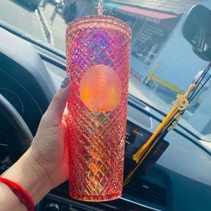 ❌SOLD❌ Venti Starbucks Pink Jeweled Tumbler